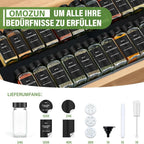 Set de 24 Bocaux à Épices en Verre