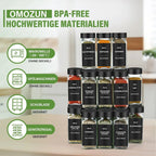 Set de 24 Bocaux à Épices en Verre
