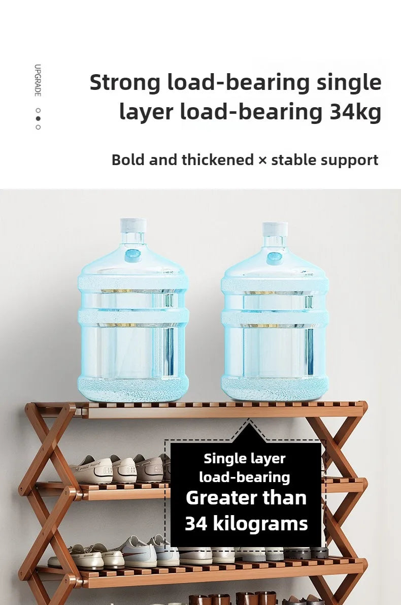 Casier à Chaussures Pliable Multi-Niveaux