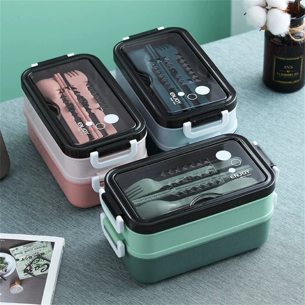 Lunch Box Double Compartiment Micro-Ondes