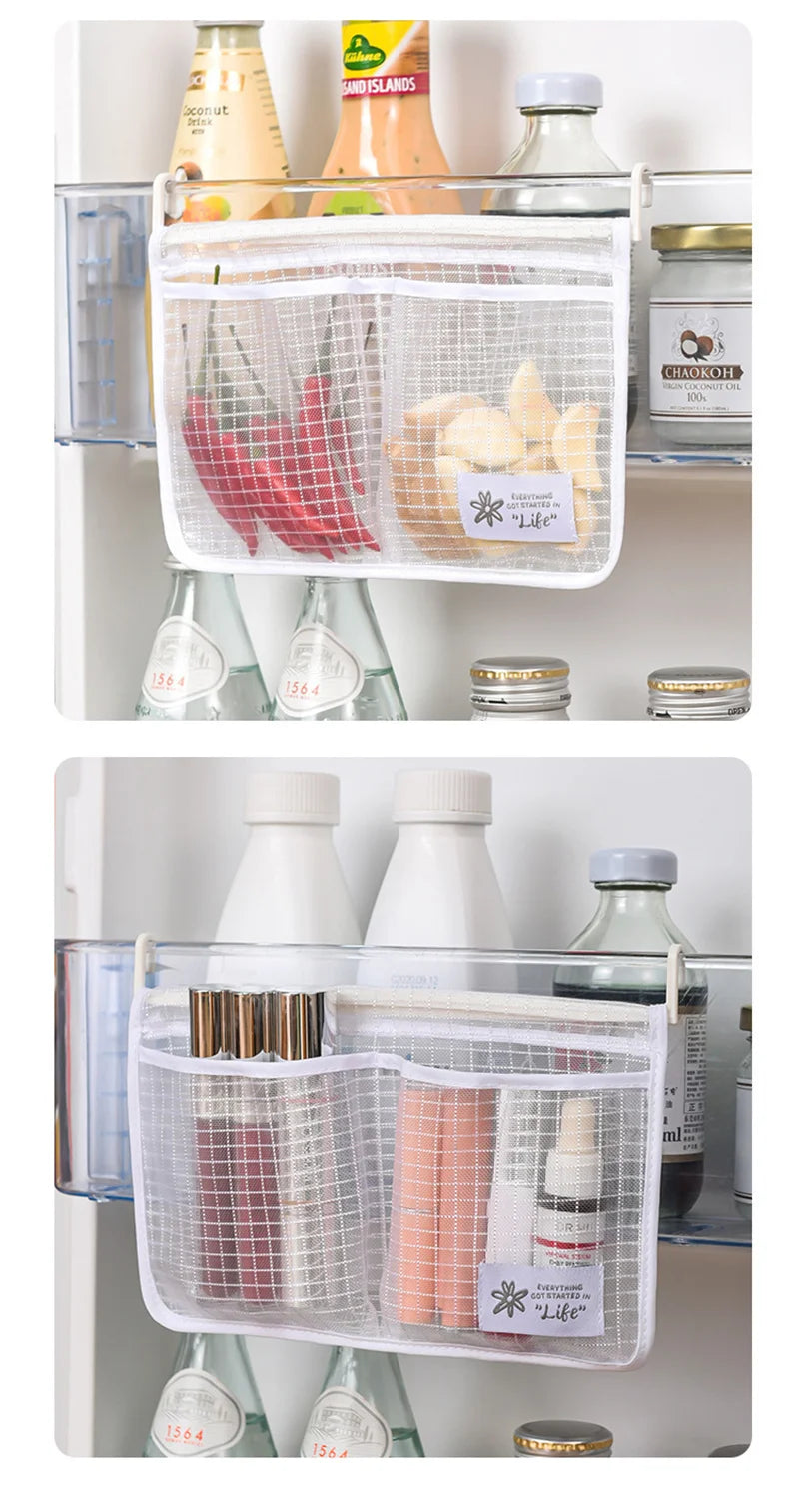 Sac de Rangement à Mailles pour Réfrigérateur