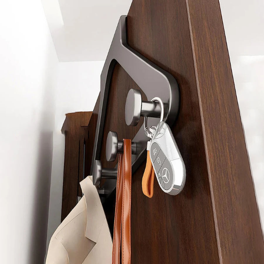 2/4pcs Over The Door Hooks, Door Hanger Hooks for Hanging, Over The Doors Towel Racks for Bathroom with 6 Coat Hook, Coat Rack