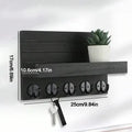 Wooden Key Holder for Entryway Decor Wall Mounted Mail Organizer and Key Hanger with 5 Hooks Rustic Rack for Keys Sunglasses