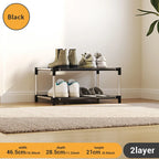 Range-Chaussures 2 Niveaux en Fer
