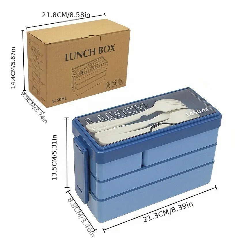 Lunch Box Bento Étanche 1450ml