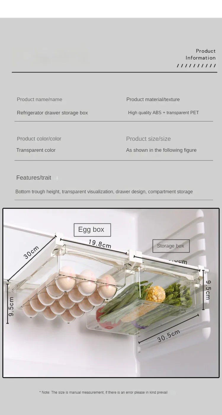 Organisateur de Frigo pour Fruits et Œufs