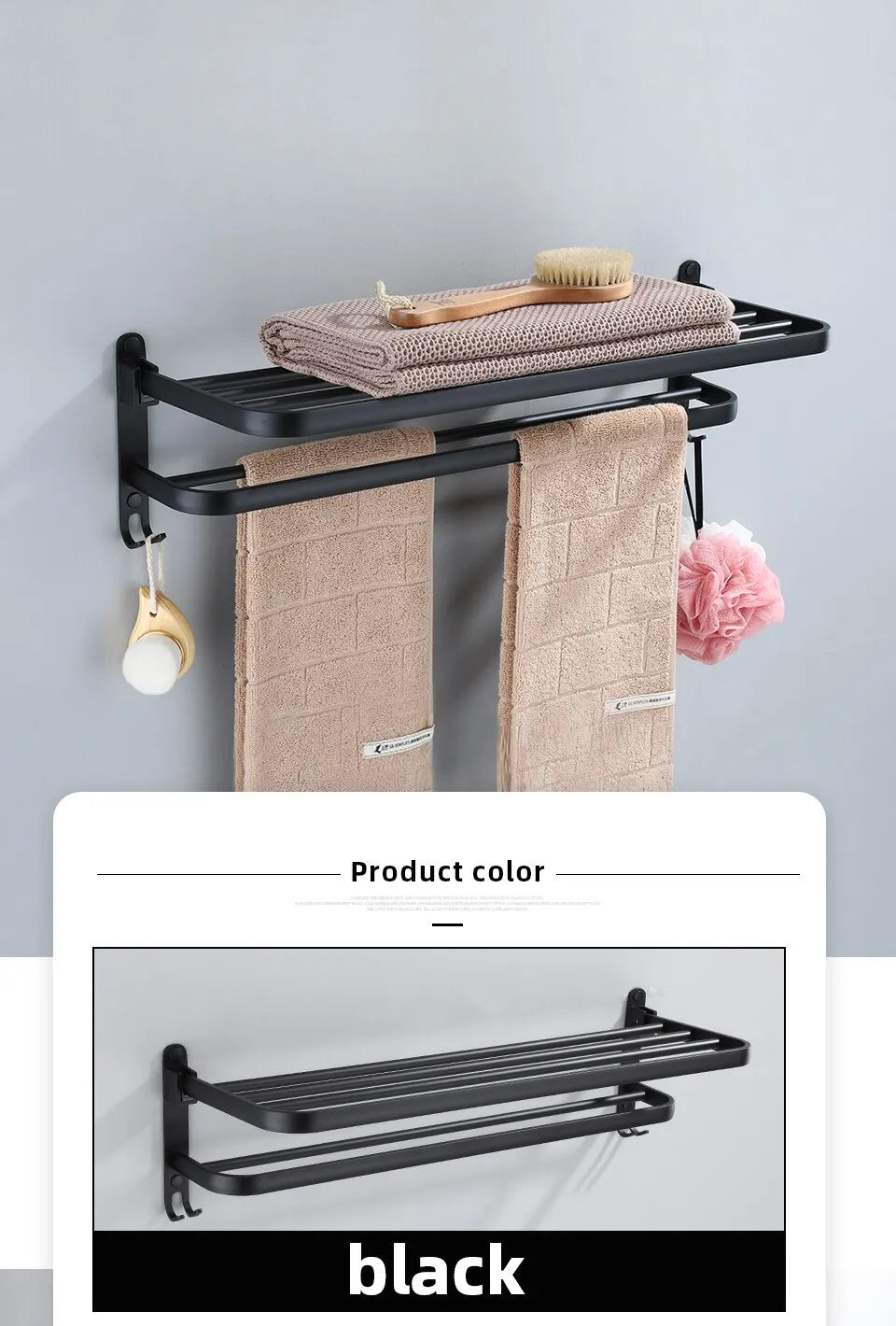 Porte-Serviettes Mural Pliable