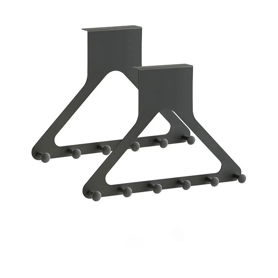 2/4pcs Over The Door Hooks, Door Hanger Hooks for Hanging, Over The Doors Towel Racks for Bathroom with 6 Coat Hook, Coat Rack