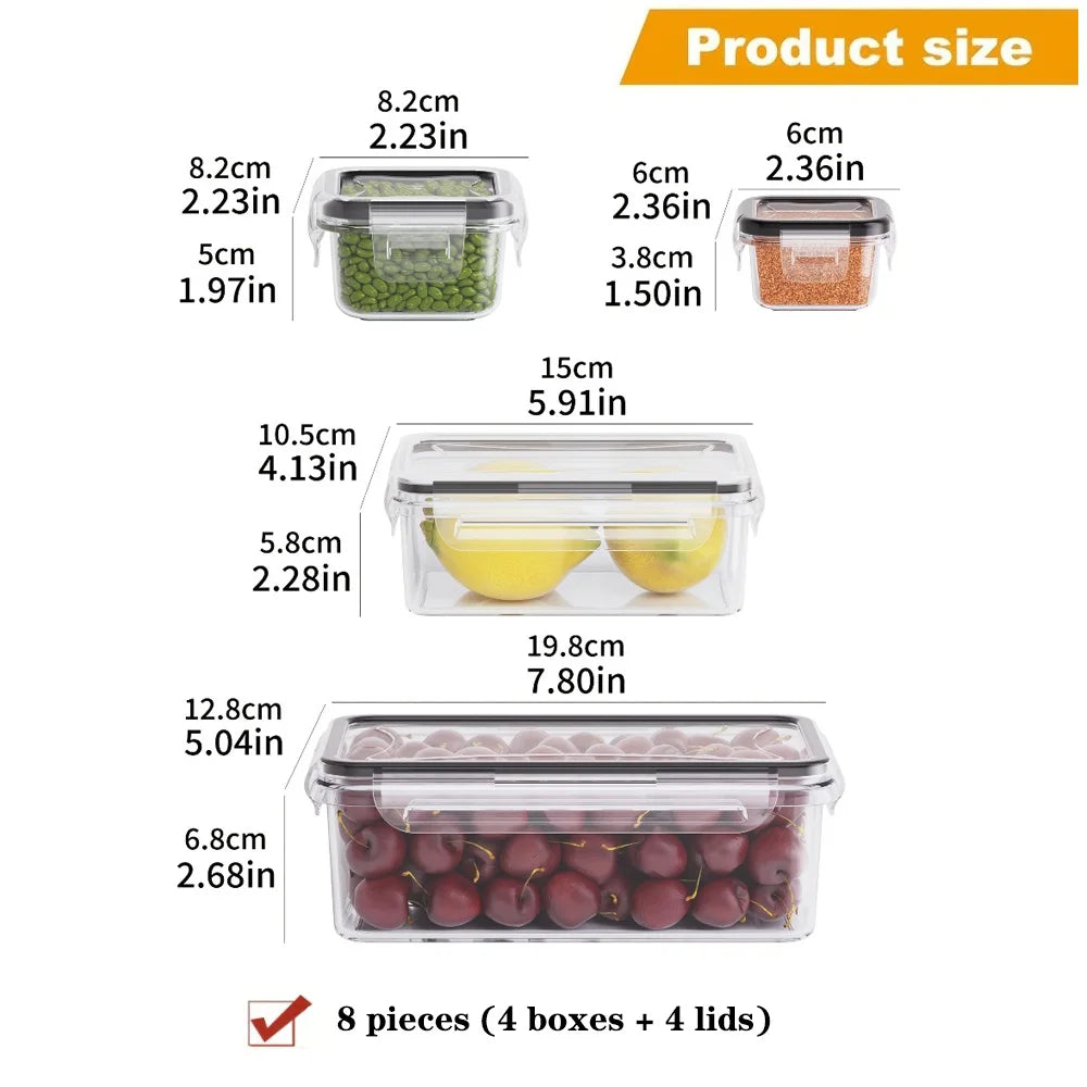 Set de 8 Boîtes Hermétiques