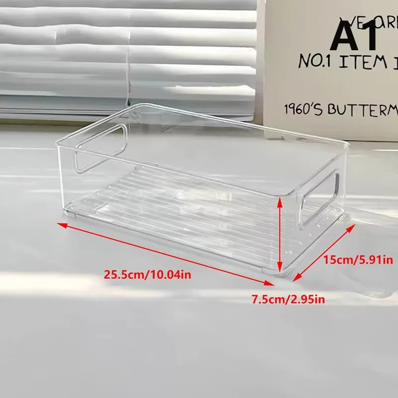 Bacs de Rangement Empilables Transparents
