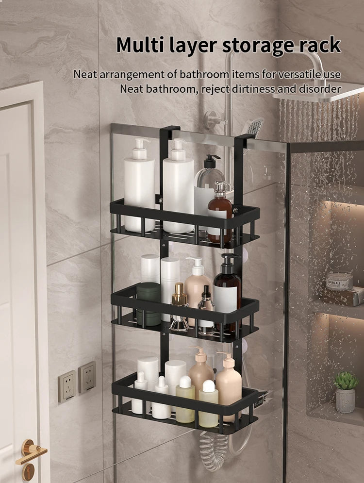 Étagère Murale de Salle de Bain 3 Niveaux
