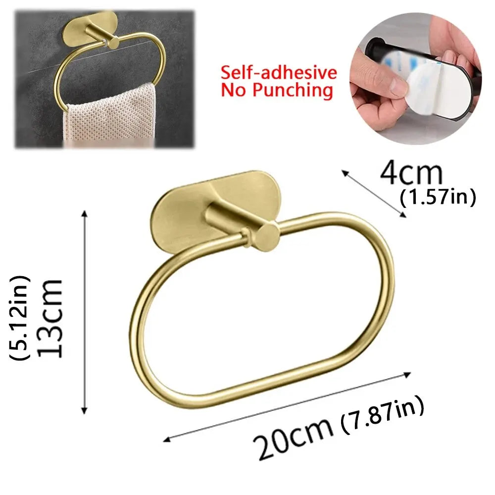 Porte-Serviettes Adhésif Inox