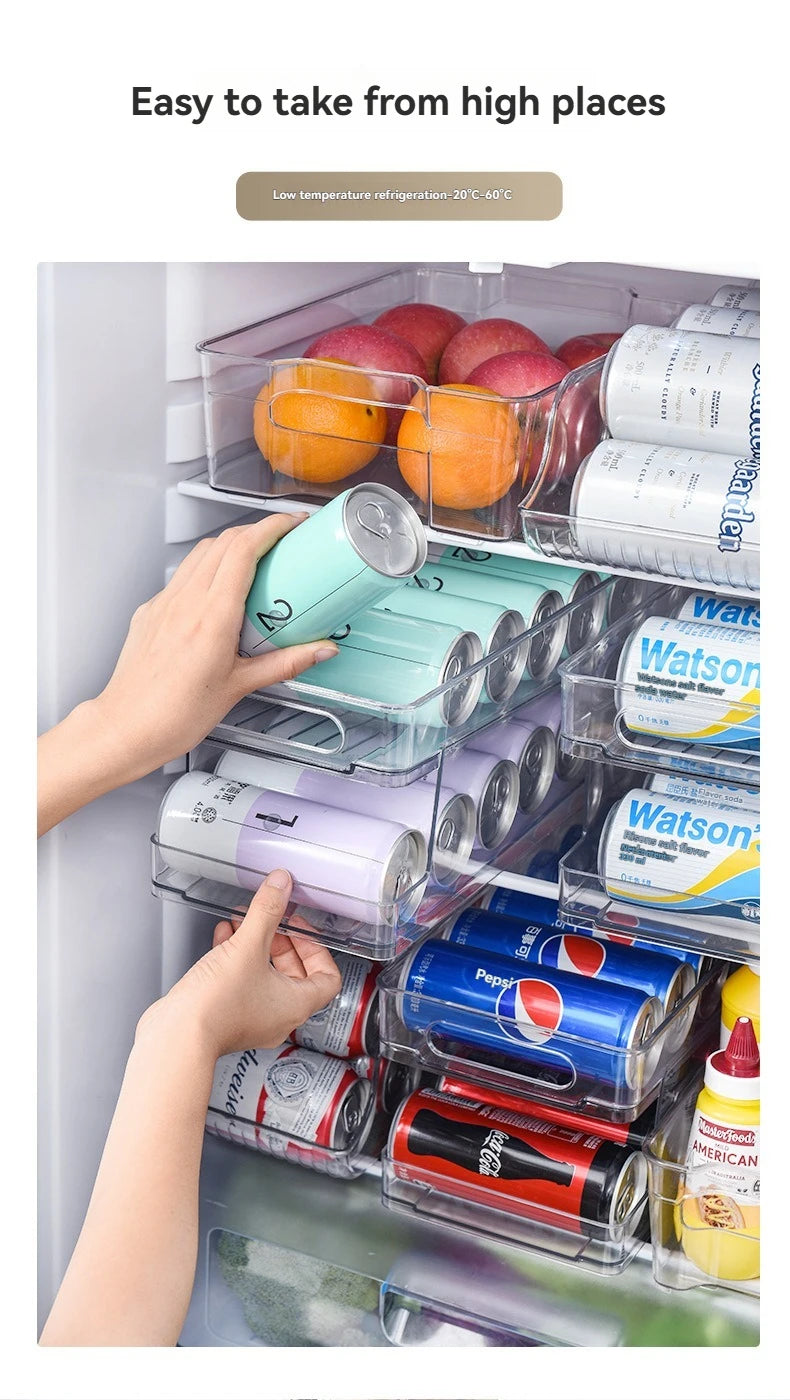 Boîte de Rangement Double Niveau pour Frigo