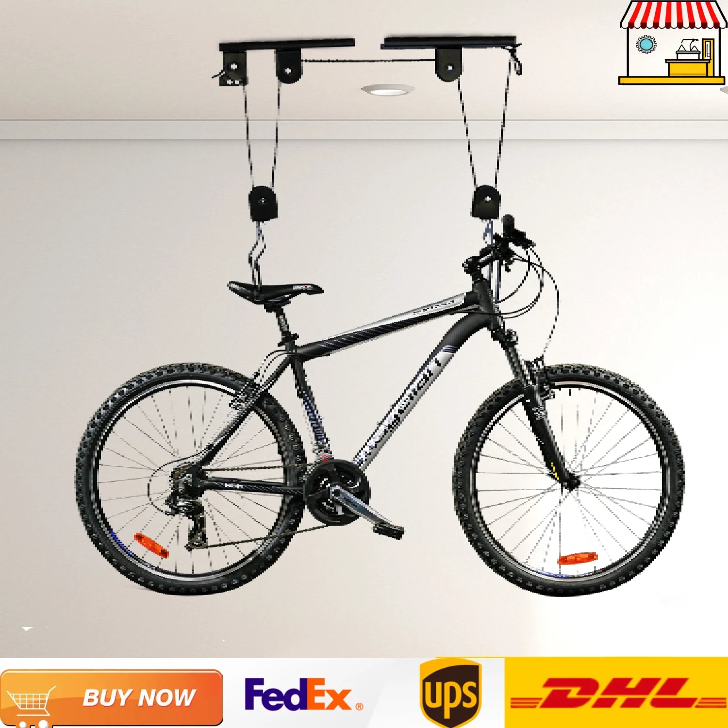 Palan pour Vélo au Plafond 60kg