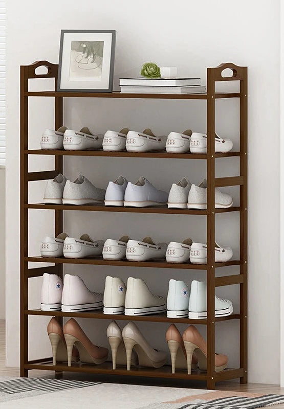 Meuble à Chaussures en Bambou avec Tiroirs
