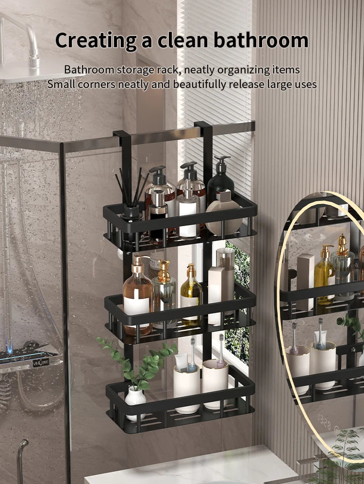 Étagère Murale de Salle de Bain 3 Niveaux
