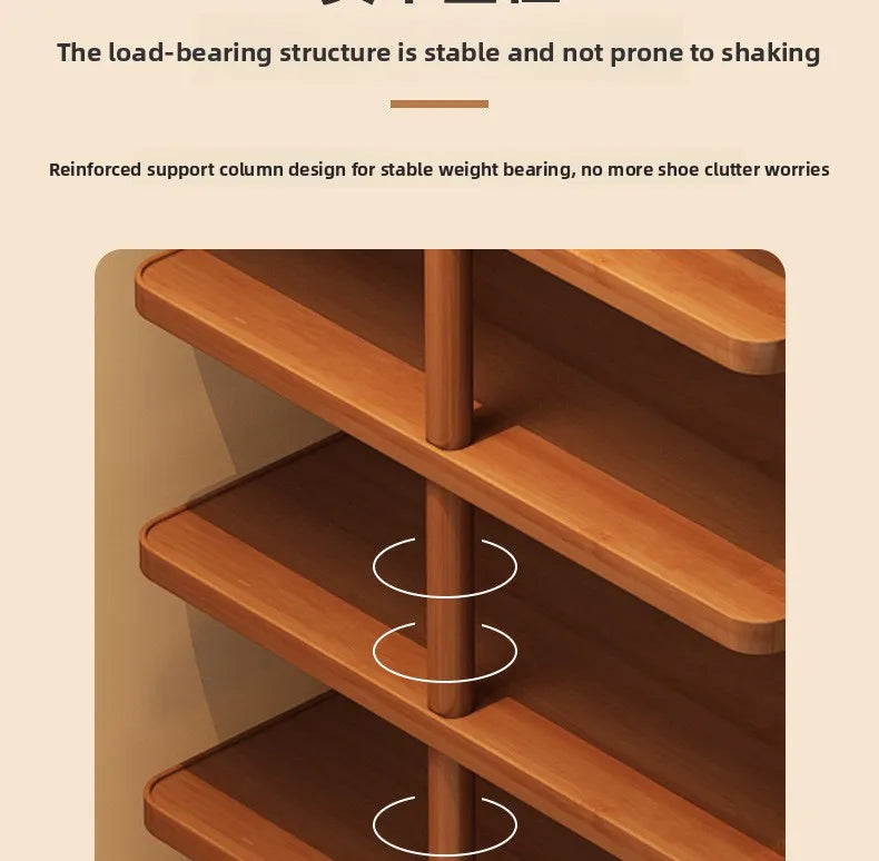 Multi layer minimalist narrow shoe rack, household wooden shoe cabinet, shoe storage rack, balcony storage rack, storage cabinet