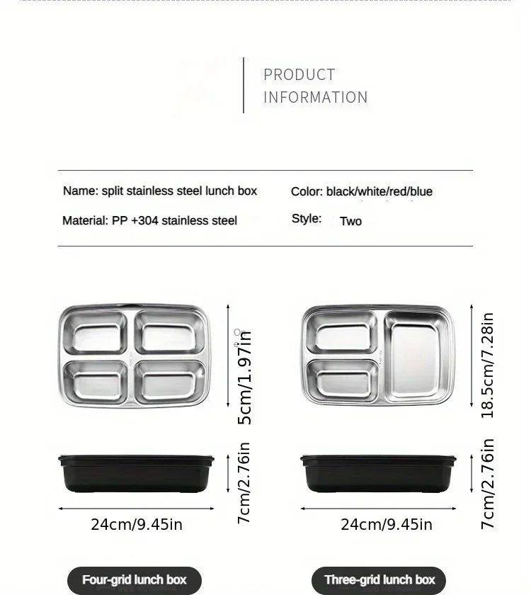 Lunch Box Inox Compartimentée