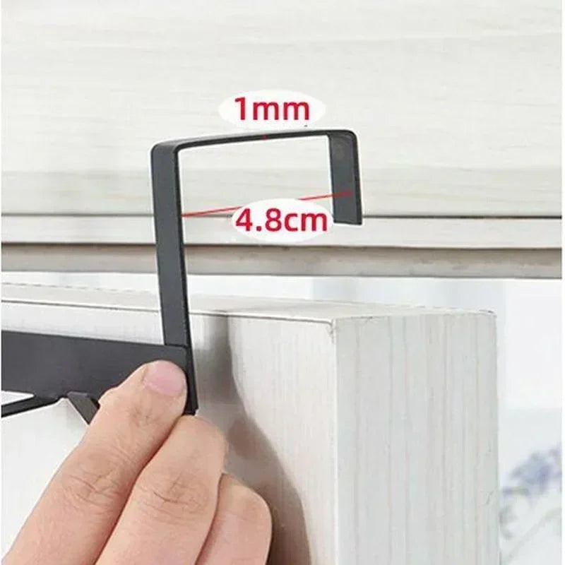 Over The Door 5 Hook Rack Bedroom Bathroom Household Organizer Clothe Coat Hat Towel Hanger Storage Accessory Supplies