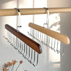 Cintre en Bois avec 8 Crochets pour Accessoires