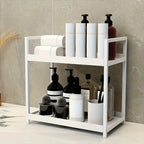 Organisateur de plan de toilette à 2 niveaux avec cosmétiques