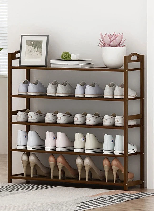 Meuble à Chaussures en Bambou avec Tiroirs