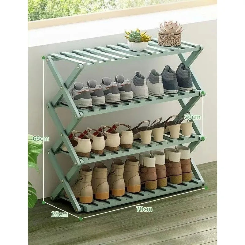 Casier à Chaussures Pliable Multi-Niveaux