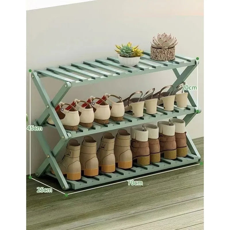 Casier à Chaussures Pliable Multi-Niveaux