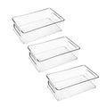 Bacs de Rangement Empilables Transparents