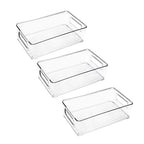 Bacs de Rangement Empilables Transparents
