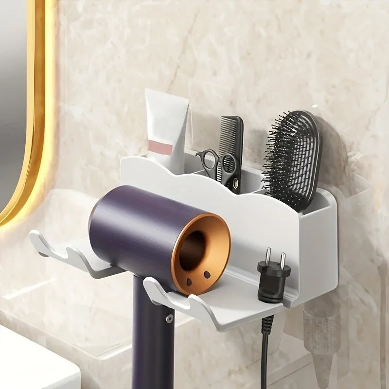 Support Sèche-Cheveux Mural sans Perçage