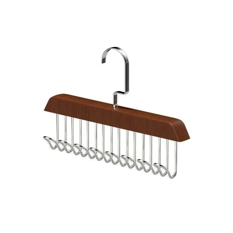 Cintre en Bois avec 8 Crochets pour Accessoires