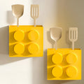 1/4pc Magnetic Storage Box Refrigerator Entrance Door Shelf Organizer Building Block Wall Mounted Rack Home Kitchen Decor Holder