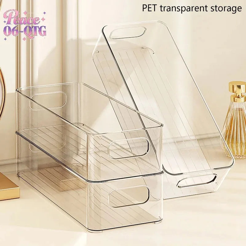 Bacs de Rangement Empilables Transparents