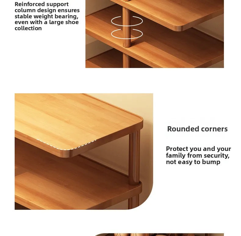 Multi layer minimalist narrow shoe rack, household wooden shoe cabinet, shoe storage rack, balcony storage rack, storage cabinet