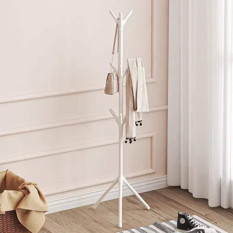 Floor Standing Clothes Rack Tree Branch Shape Multi Hook Mobile and Convenient Coat Rack for Home Living Room Clothing Storage