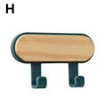 Wood Key Holder Hat Scarf Storage Organizer Strong Magnetic Key Ring Storage Rack Phone Hooks Self Adhesive Wall Mounted Hangers