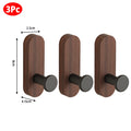 Self-adhesive Solid Wooden Wall Hook for Hanging Key Coat Towel Clothes Towel Bag Hanger Door Hook Coat Rack Entryway Key Holder