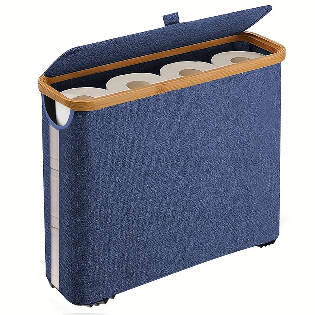 Porte-Papier Toilette Pliable avec Couvercle