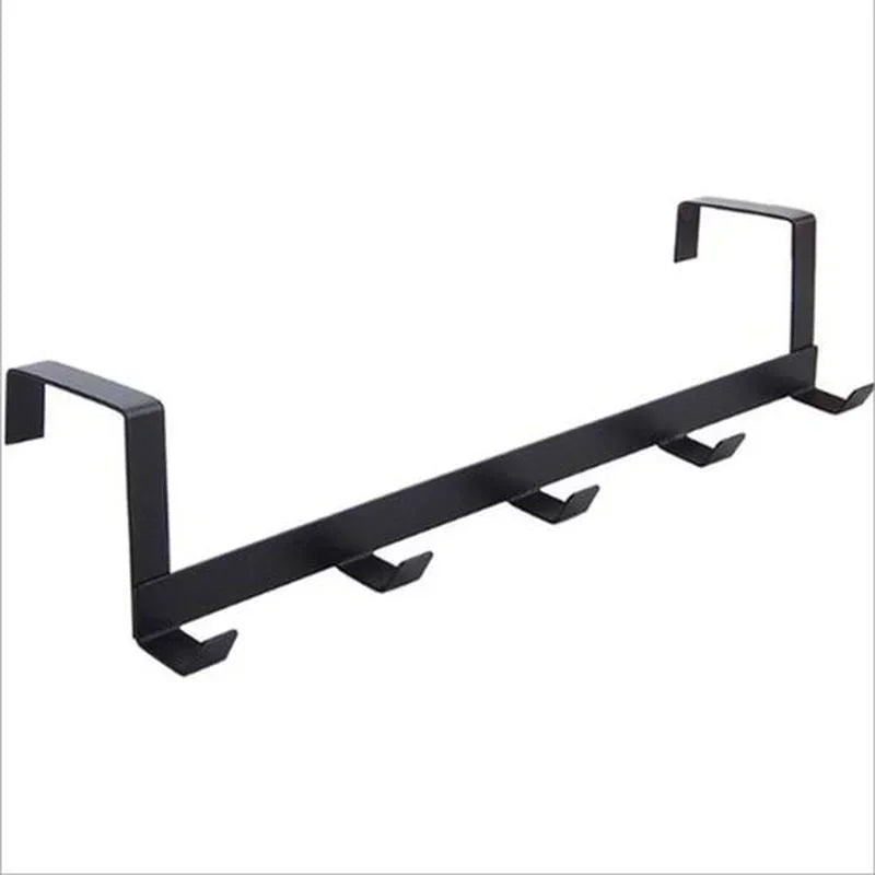 Over The Door 5 Hook Rack Bedroom Bathroom Household Organizer Clothe Coat Hat Towel Hanger Storage Accessory Supplies
