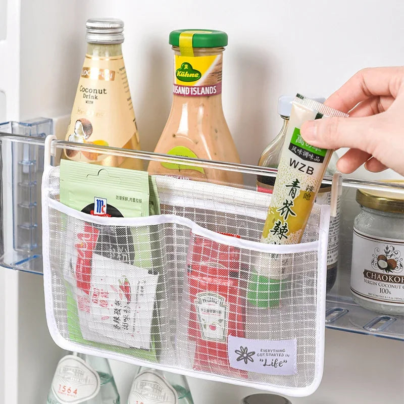 Sac de Rangement à Mailles pour Réfrigérateur