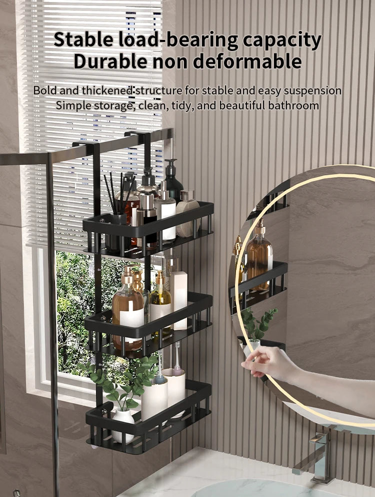Étagère Murale de Salle de Bain 3 Niveaux