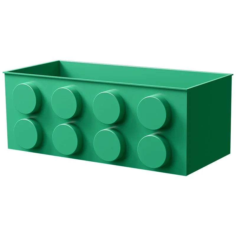 1/4pc Magnetic Storage Box Refrigerator Entrance Door Shelf Organizer Building Block Wall Mounted Rack Home Kitchen Decor Holder