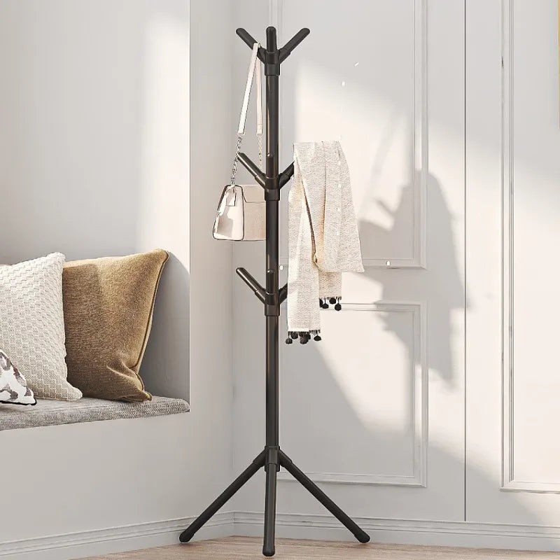 Floor Standing Clothes Rack Tree Branch Shape Multi Hook Mobile and Convenient Coat Rack for Home Living Room Clothing Storage