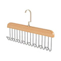 Cintre en Bois avec 8 Crochets pour Accessoires