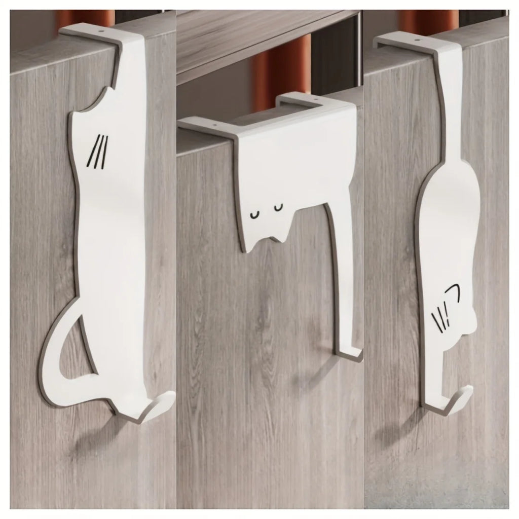 1/6 piece door hook, door hook storage rack without drilling, kitchen cabinet, door hanging clothes rack, storage clothes cap, k
