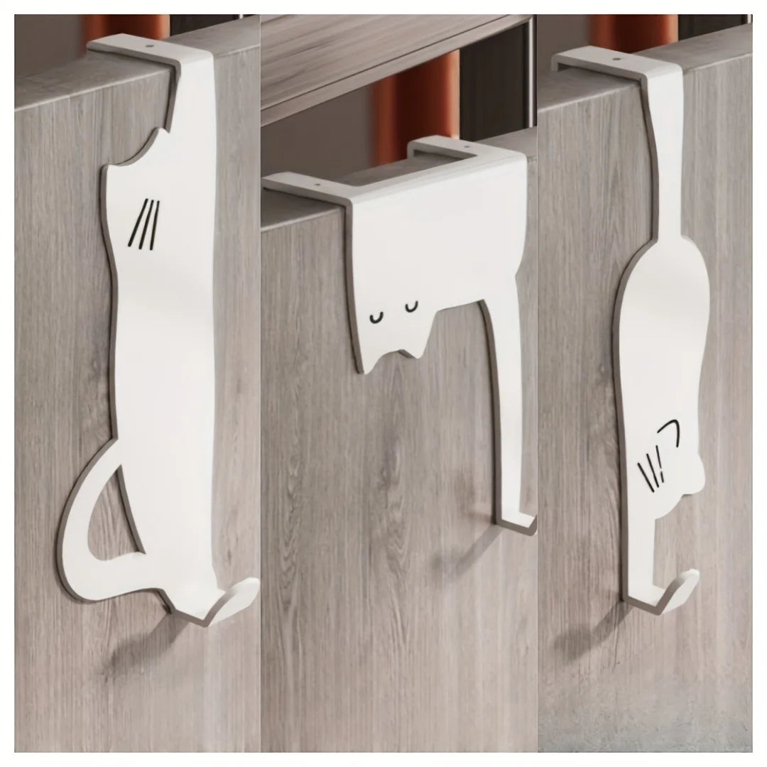 1/6 piece door hook, door hook storage rack without drilling, kitchen cabinet, door hanging clothes rack, storage clothes cap, k