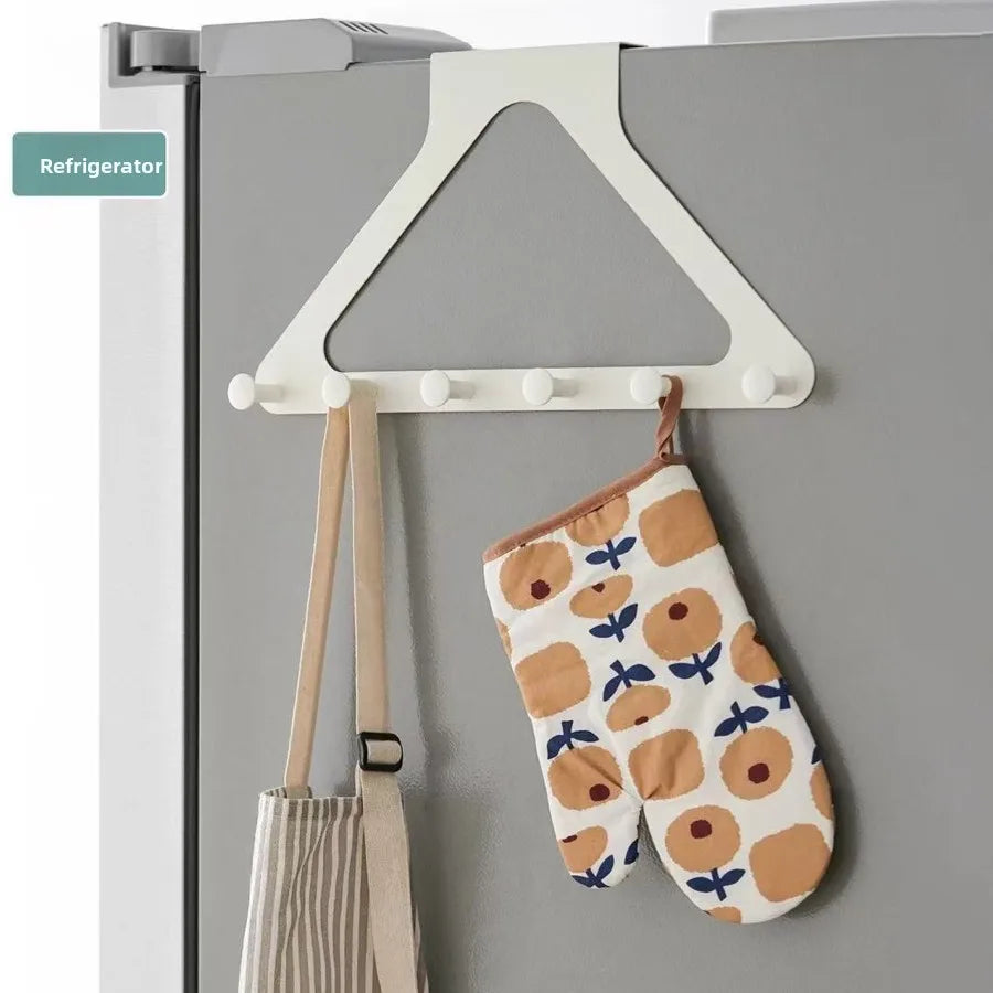 2/4pcs Over The Door Hooks, Door Hanger Hooks for Hanging, Over The Doors Towel Racks for Bathroom with 6 Coat Hook, Coat Rack