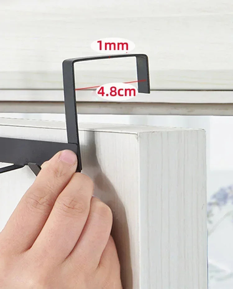 Over The Door 5 Hook Rack Bedroom Bathroom Household Organizer Clothe Coat Hat Towel Hanger Storage Accessory Supplies