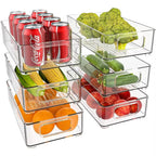 Bacs de Rangement Empilables Transparents